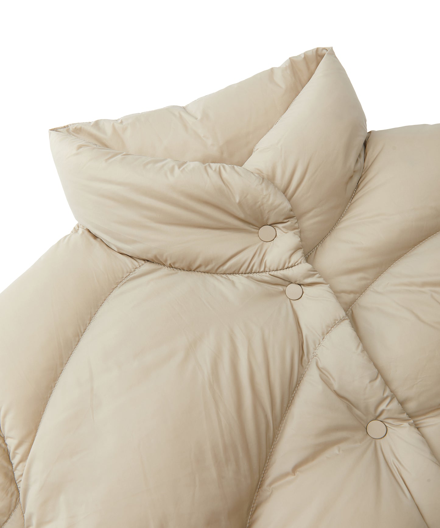 Curved Quilted Down Jacket