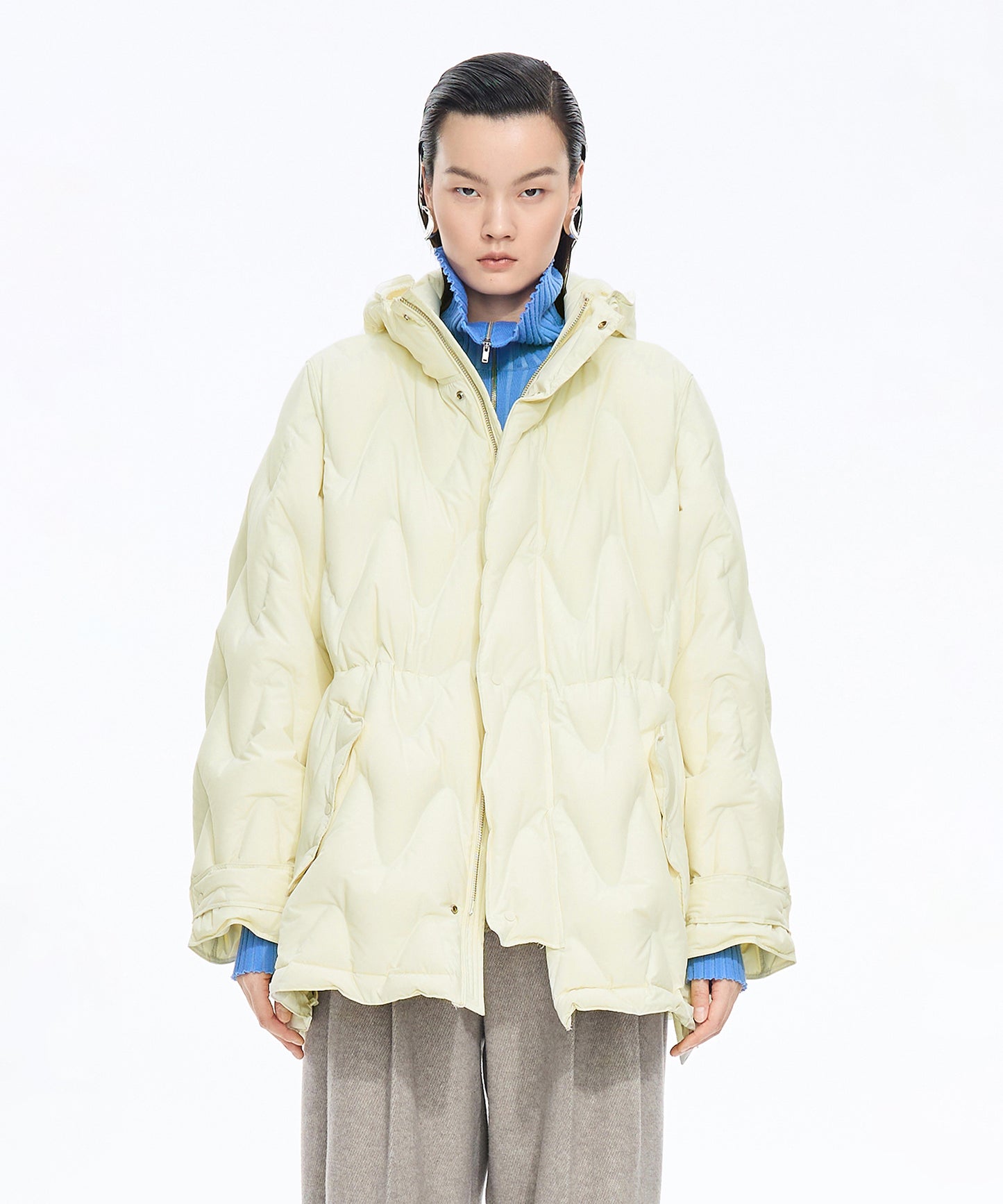 Matte Quilted Down Jacket