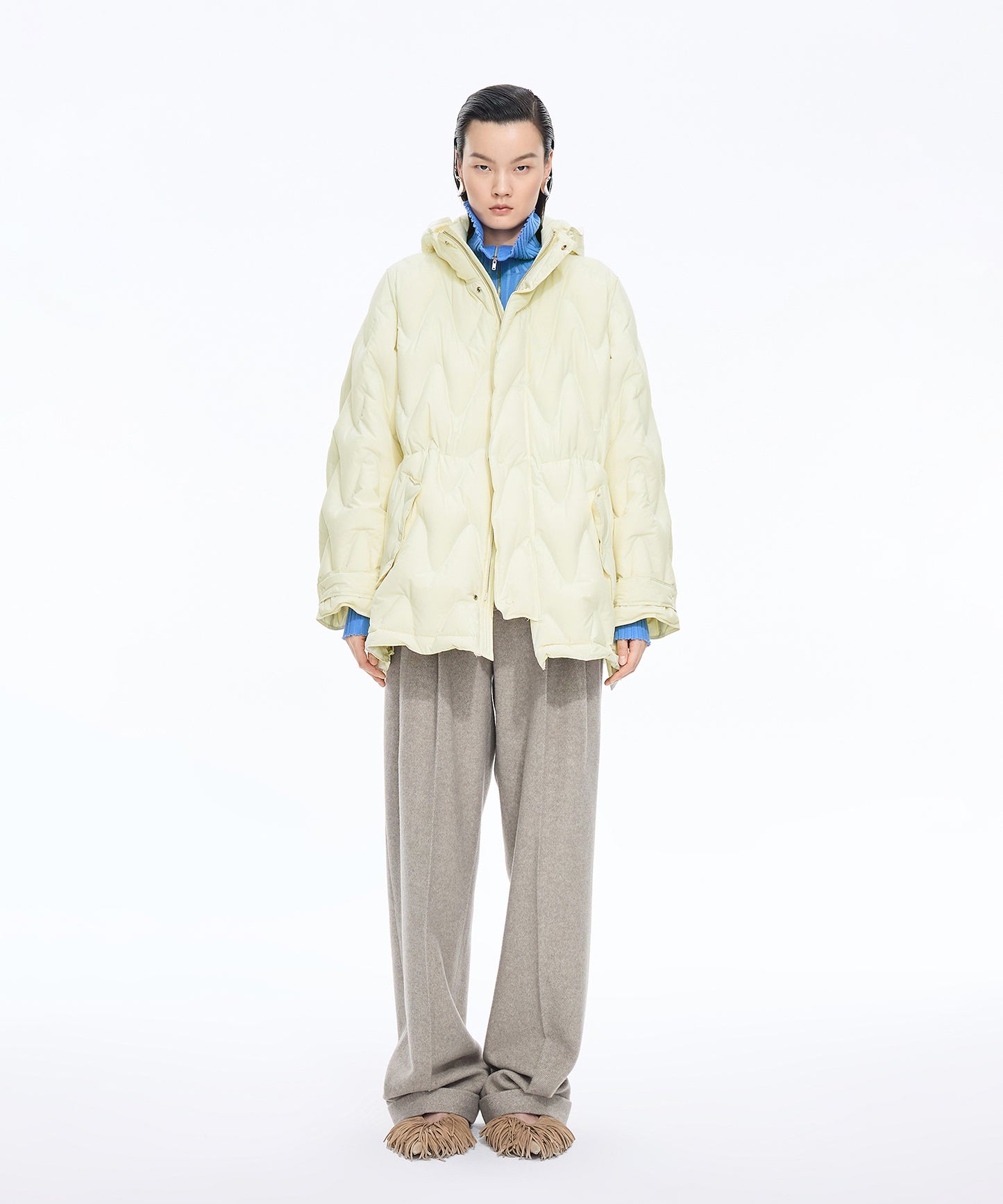 Matte Quilted Down Jacket