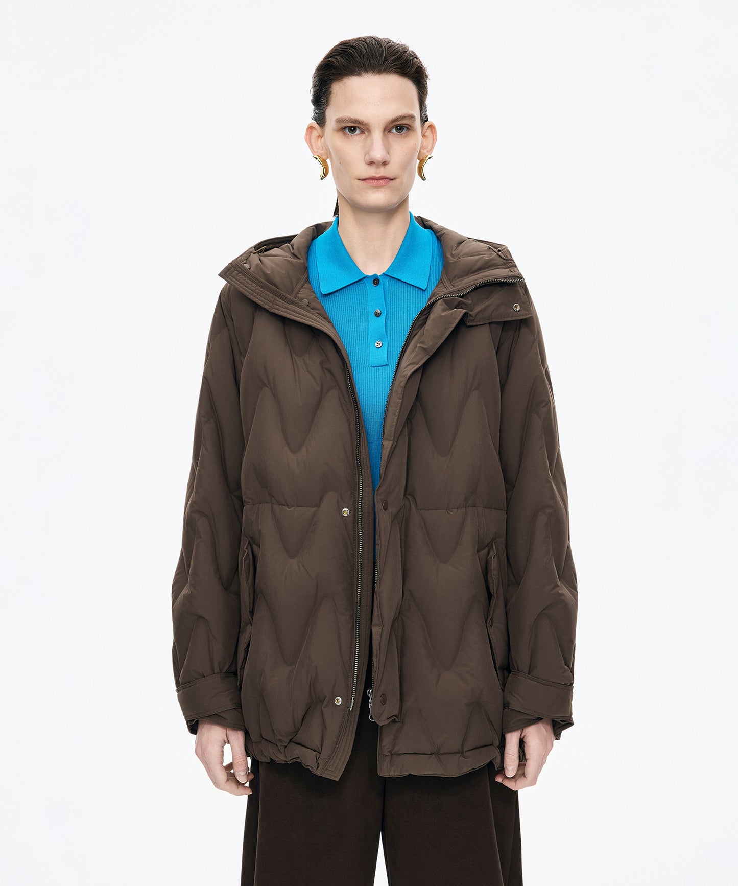 Matte Quilted Down Jacket