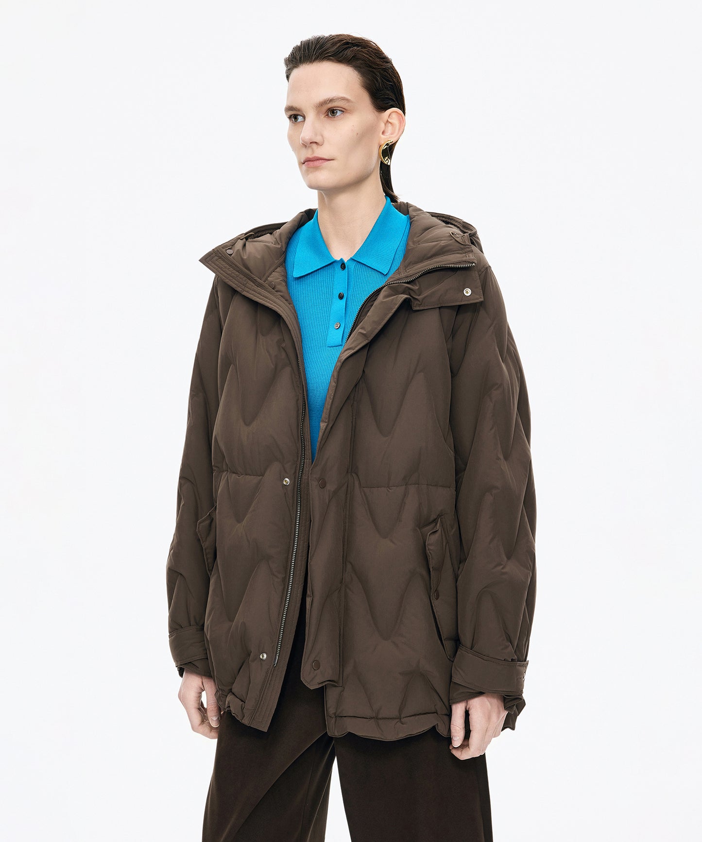 Matte Quilted Down Jacket