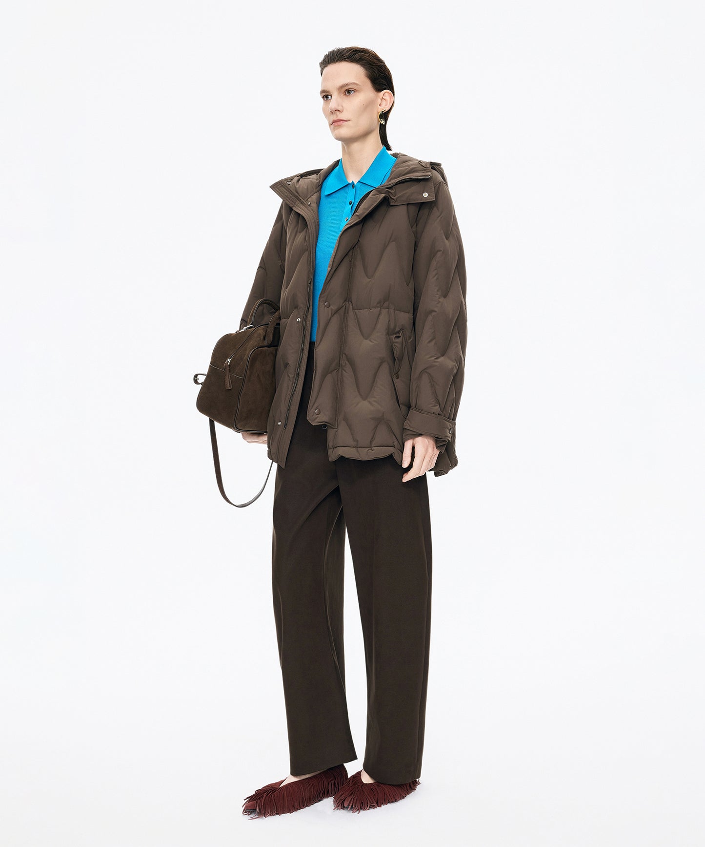 Matte Quilted Down Jacket