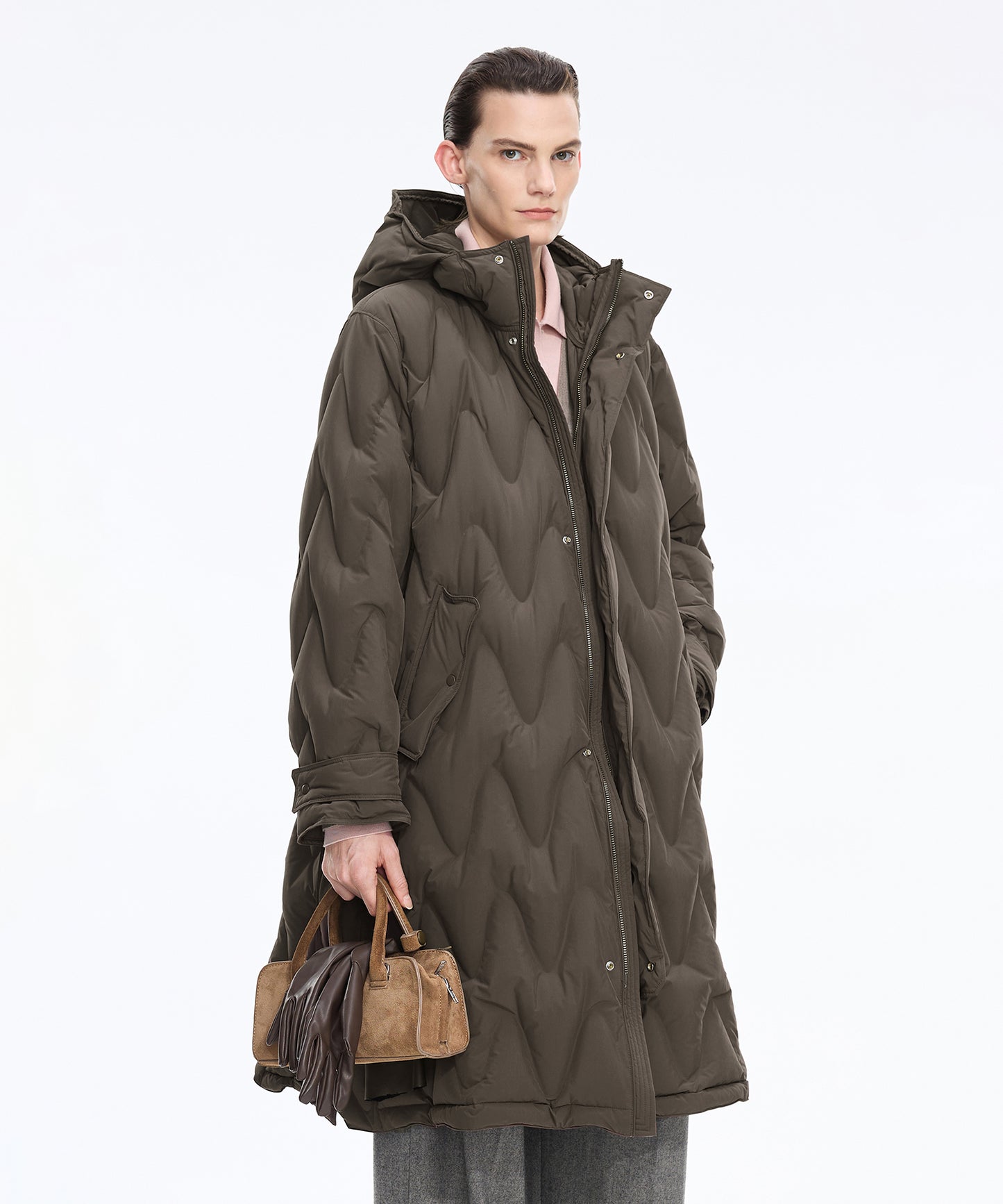 Matte Long Quilted Down