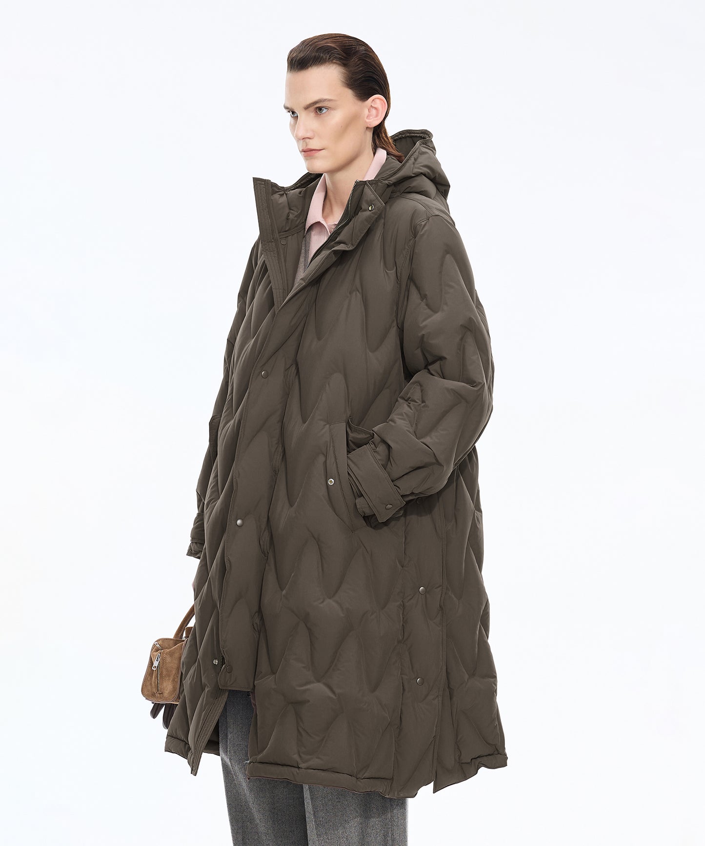 Matte Long Quilted Down