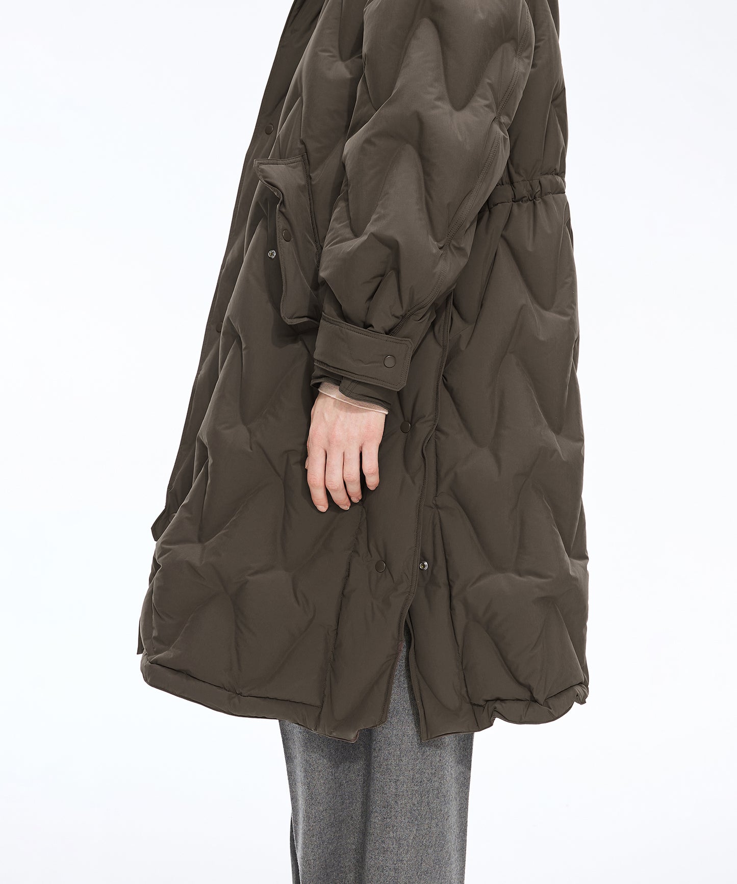 Matte Long Quilted Down