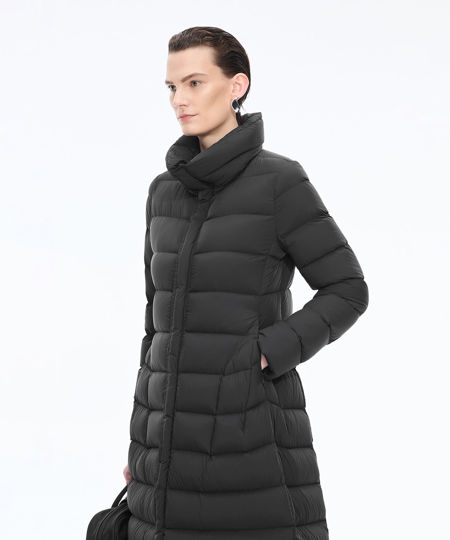 Elegant Flared Down Coat