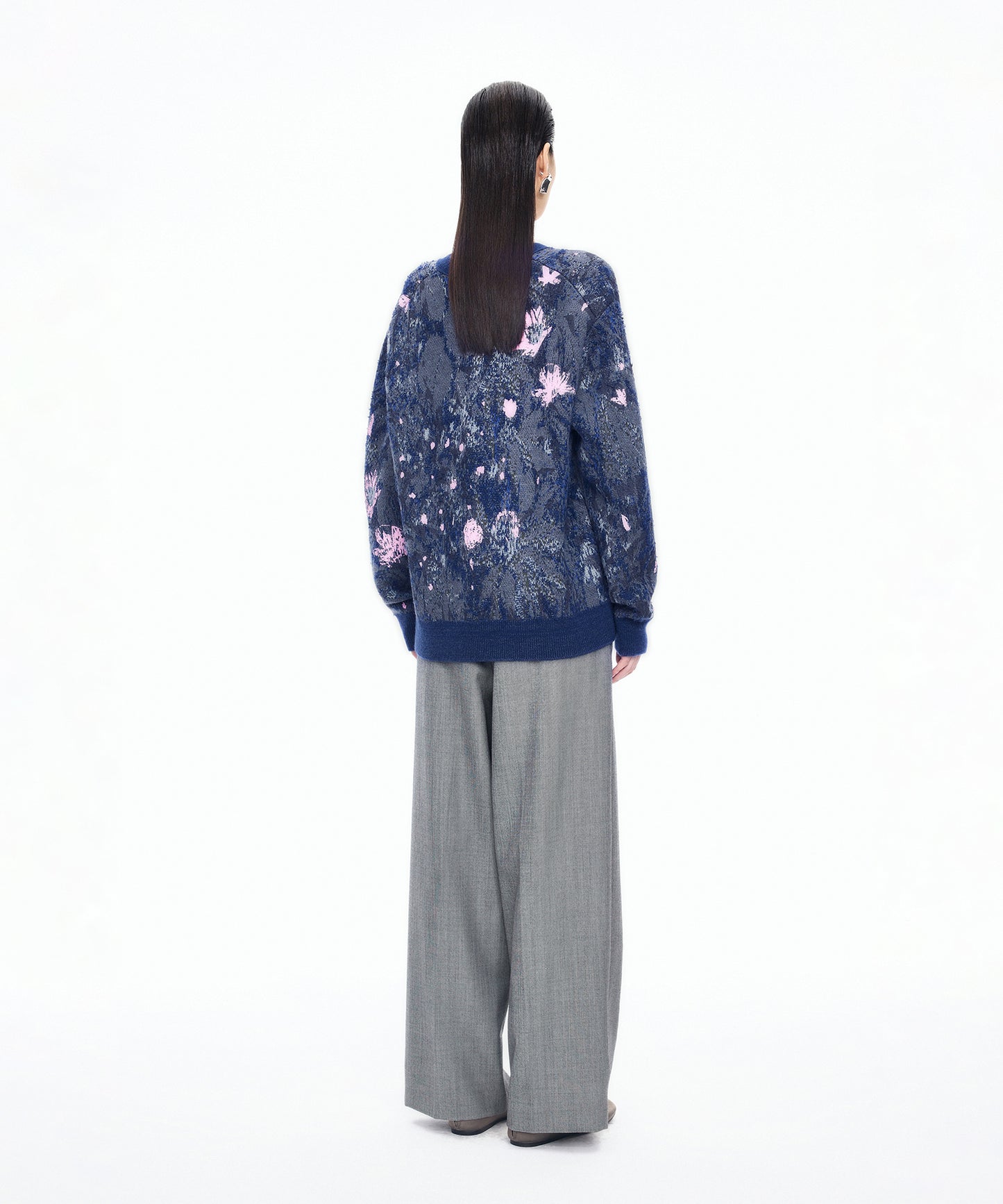 3D Jacquard Knit Cardigan