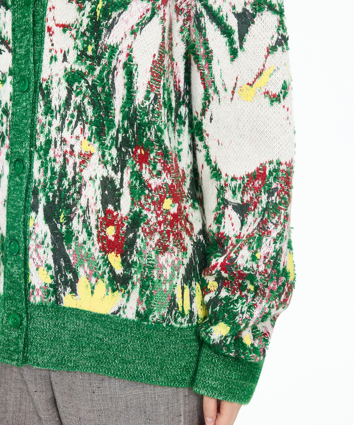 3D Jacquard Knit Cardigan