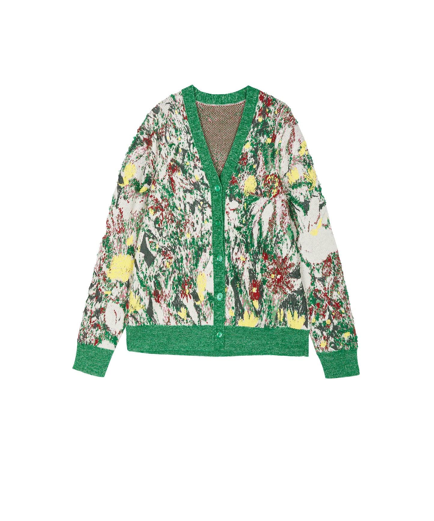 3D Jacquard Knit Cardigan