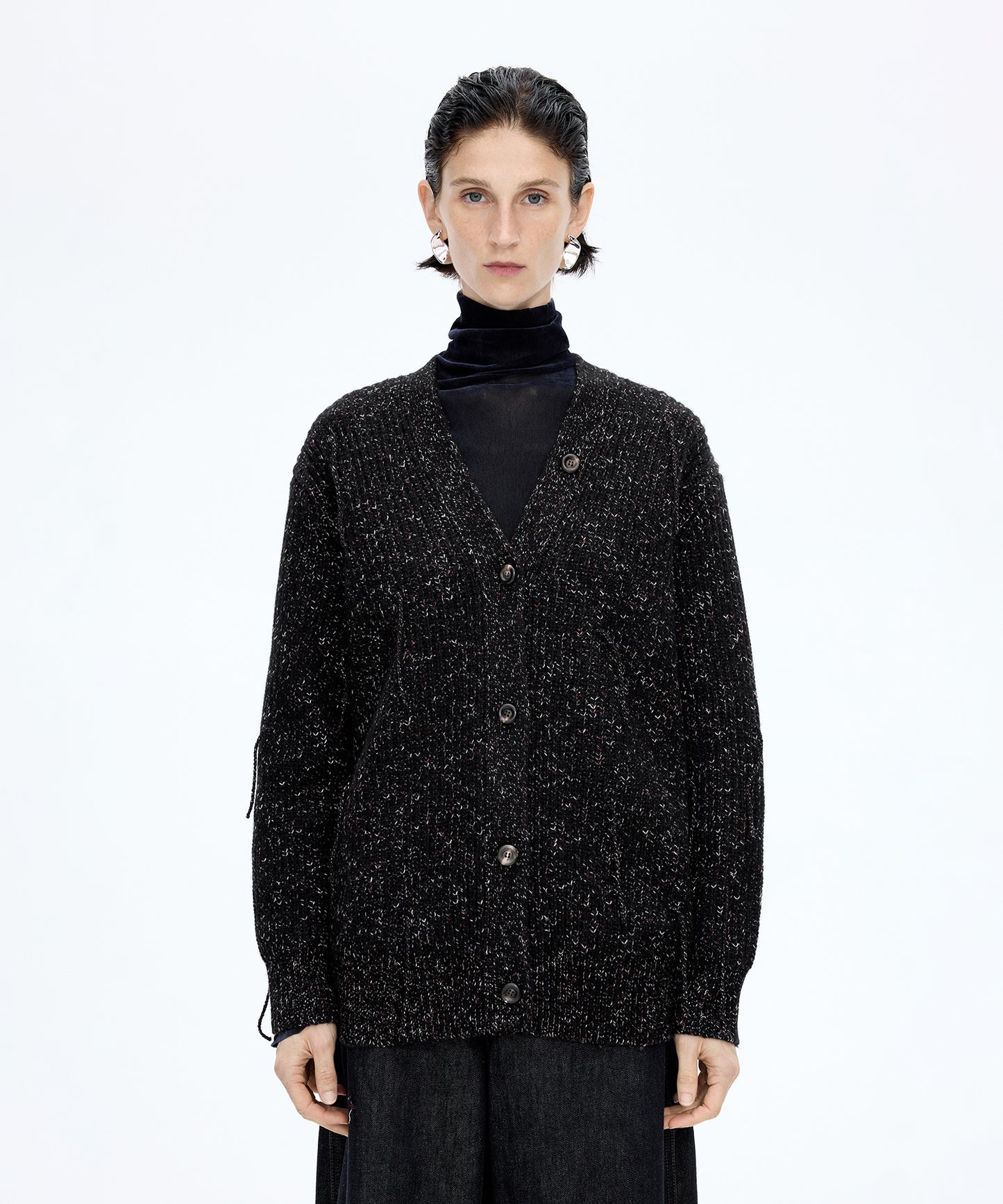 Soft Mix Yarn Cardigan