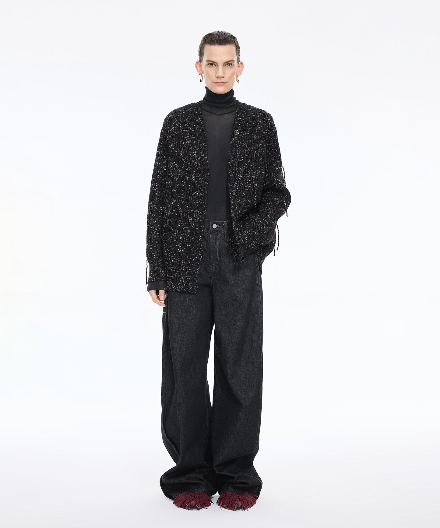 Soft Mix Yarn Cardigan