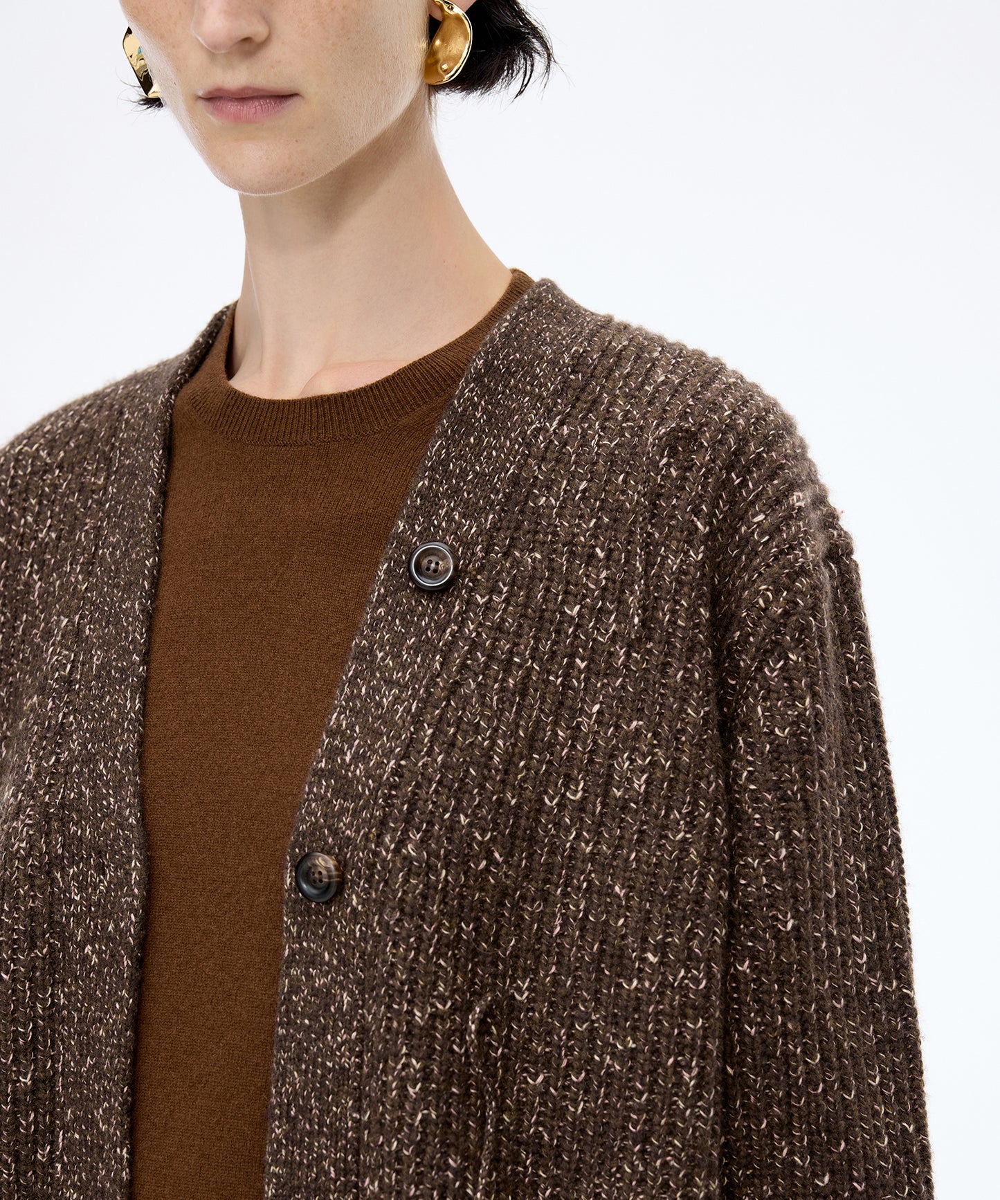 Soft Mix Yarn Cardigan