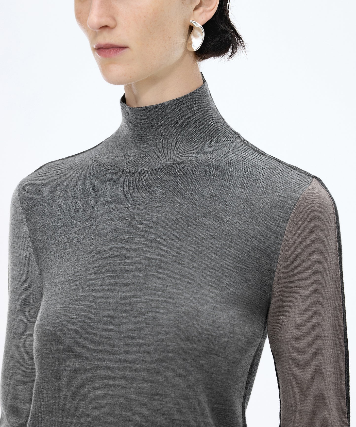 Playful Contrast Knit Sweater