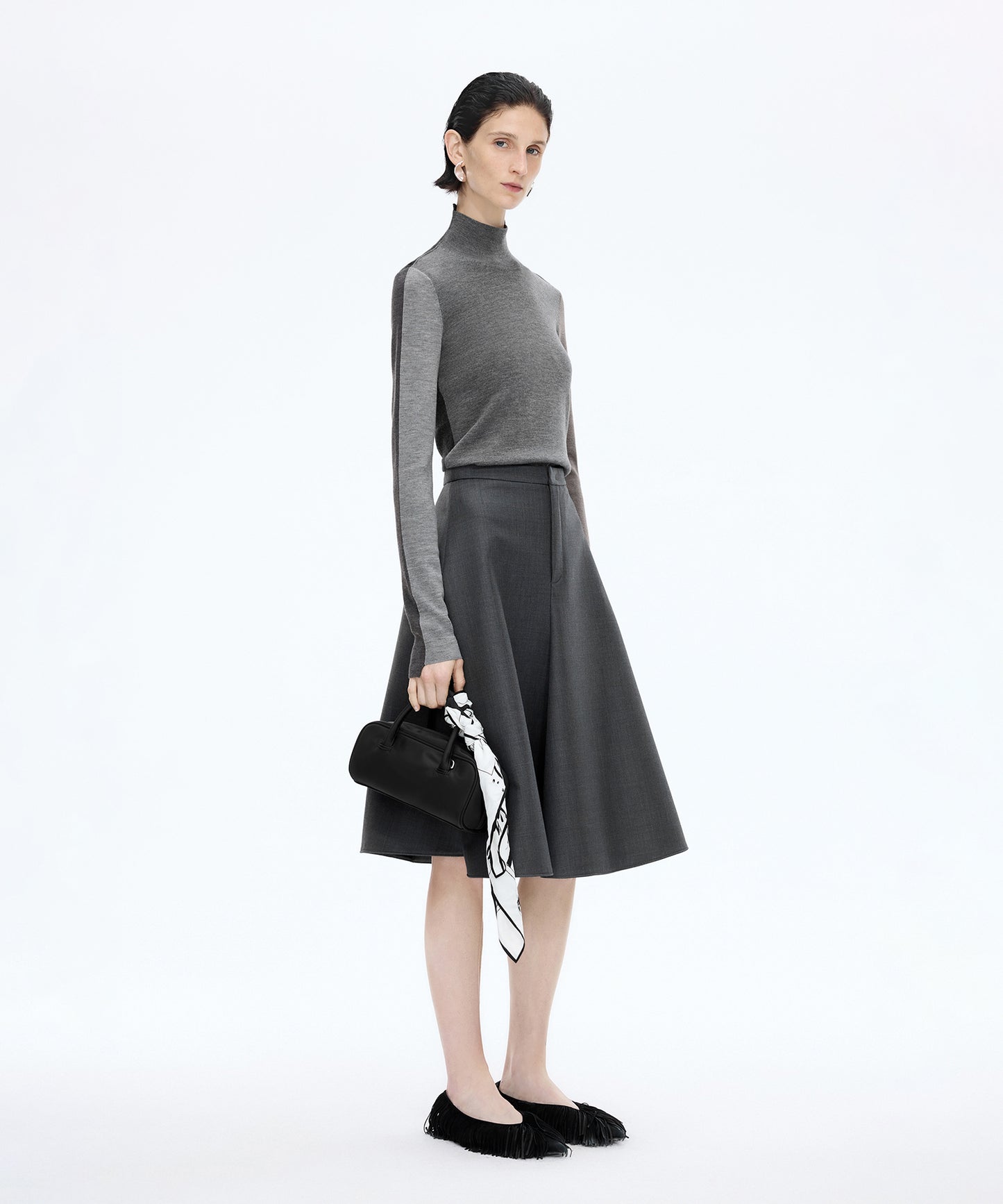 Playful Contrast Knit Sweater