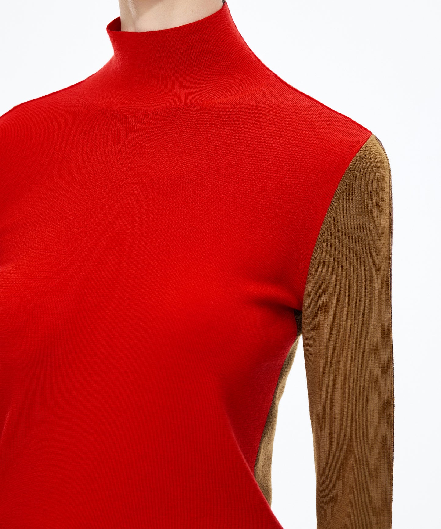 Playful Contrast Knit Sweater