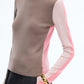 Playful Contrast Knit Sweater