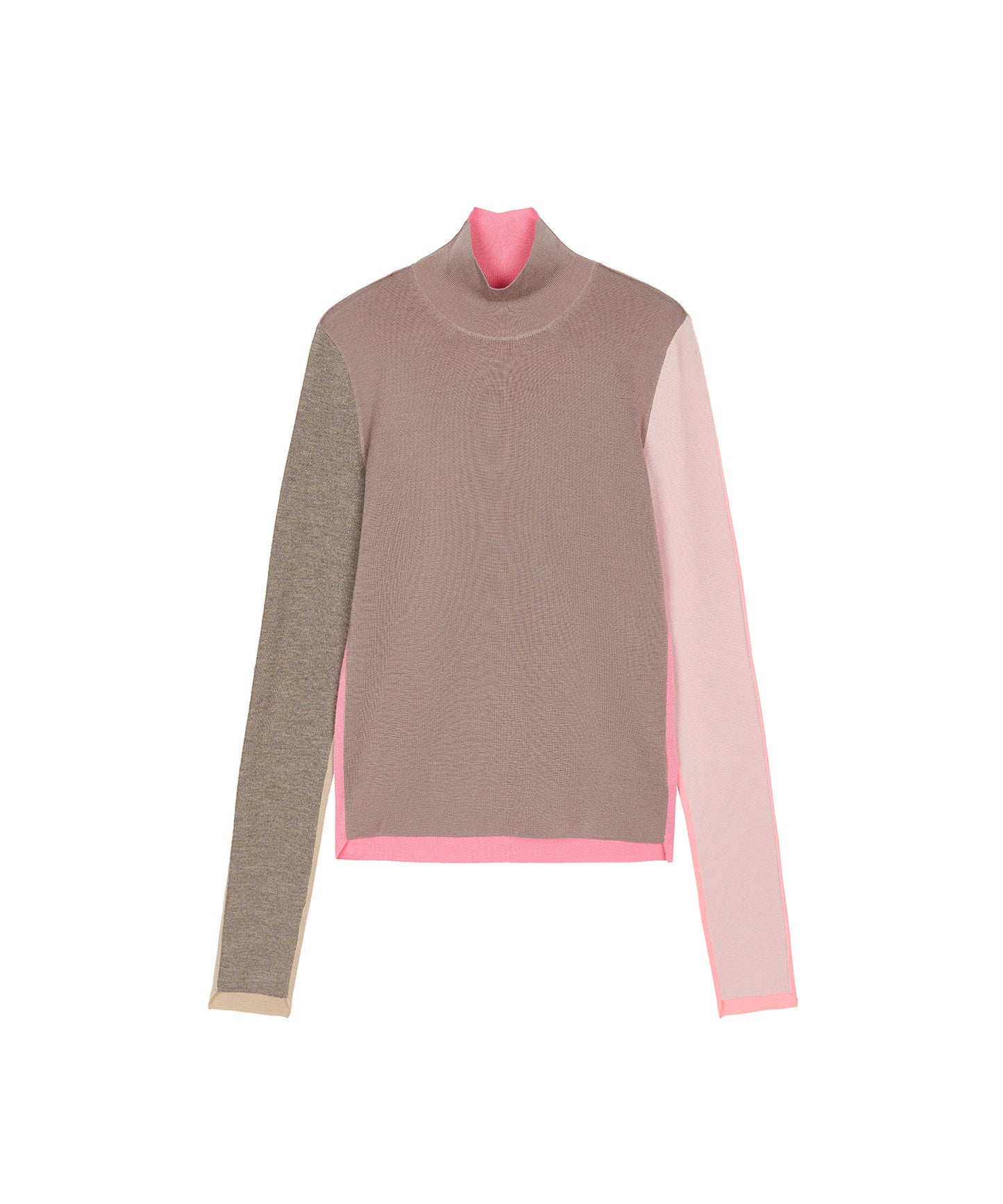 Playful Contrast Knit Sweater