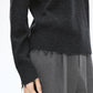Distressed High-neck Sweater