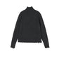 Distressed High-neck Sweater