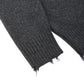 Distressed High-neck Sweater