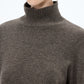 Distressed High-neck Sweater