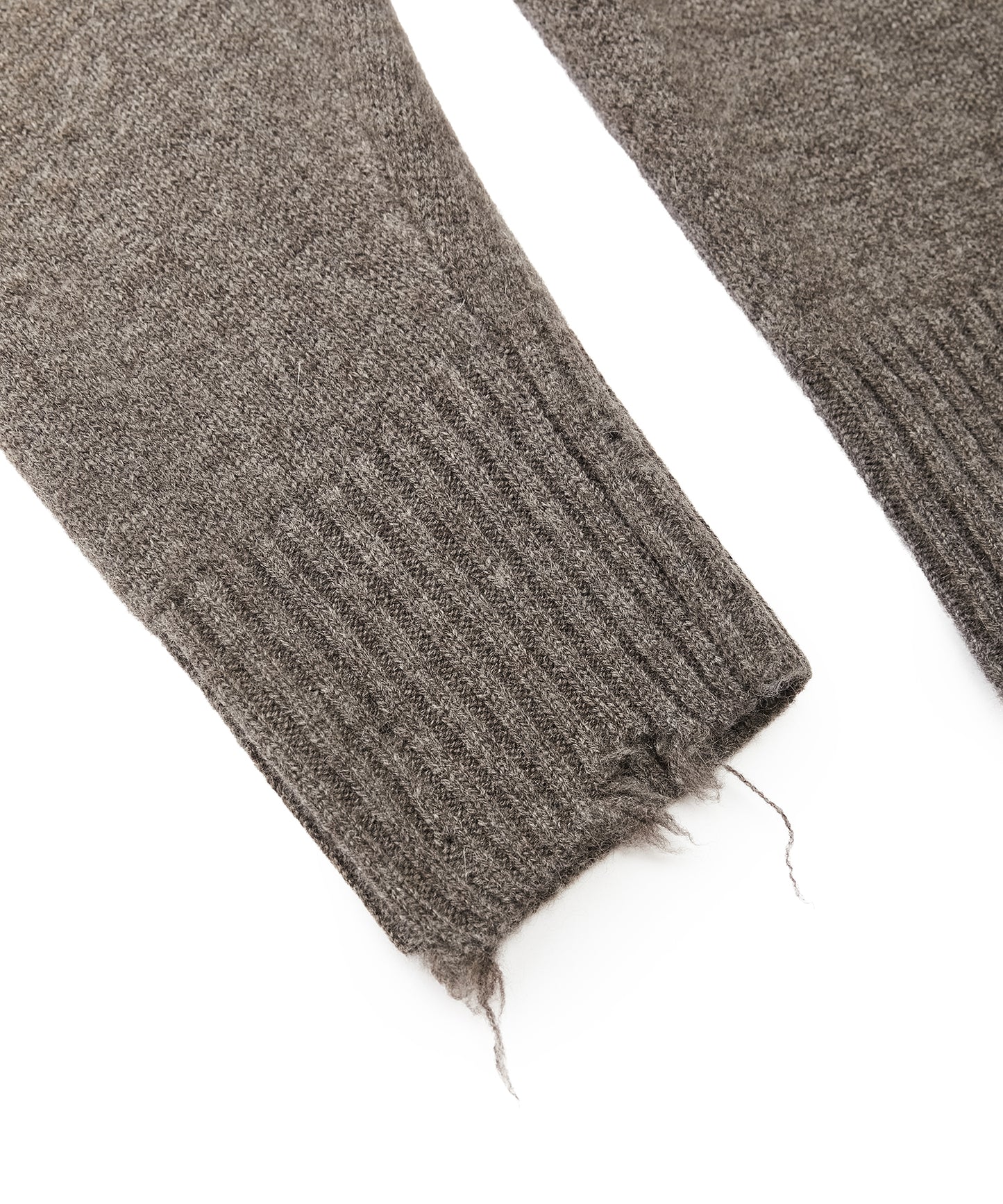 Distressed High-neck Sweater