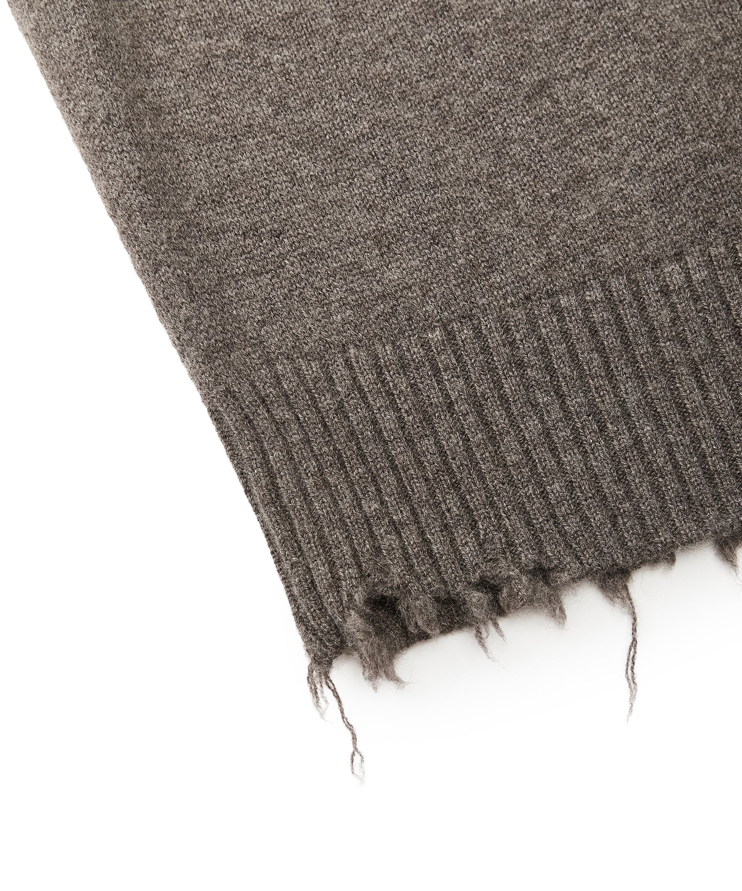 Distressed High-neck Sweater