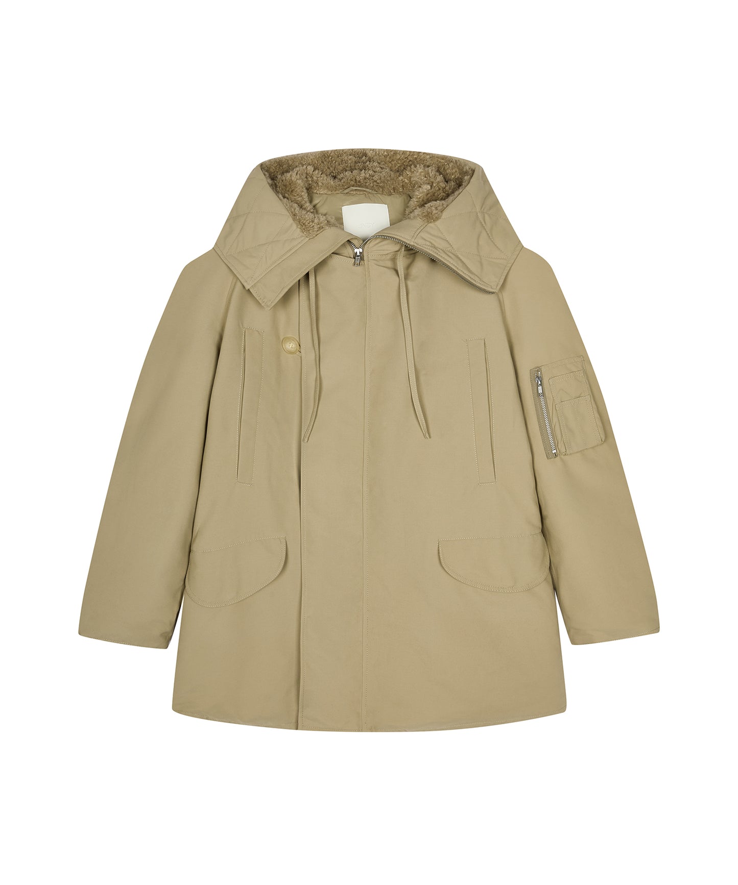 Military-inspired Down Coat