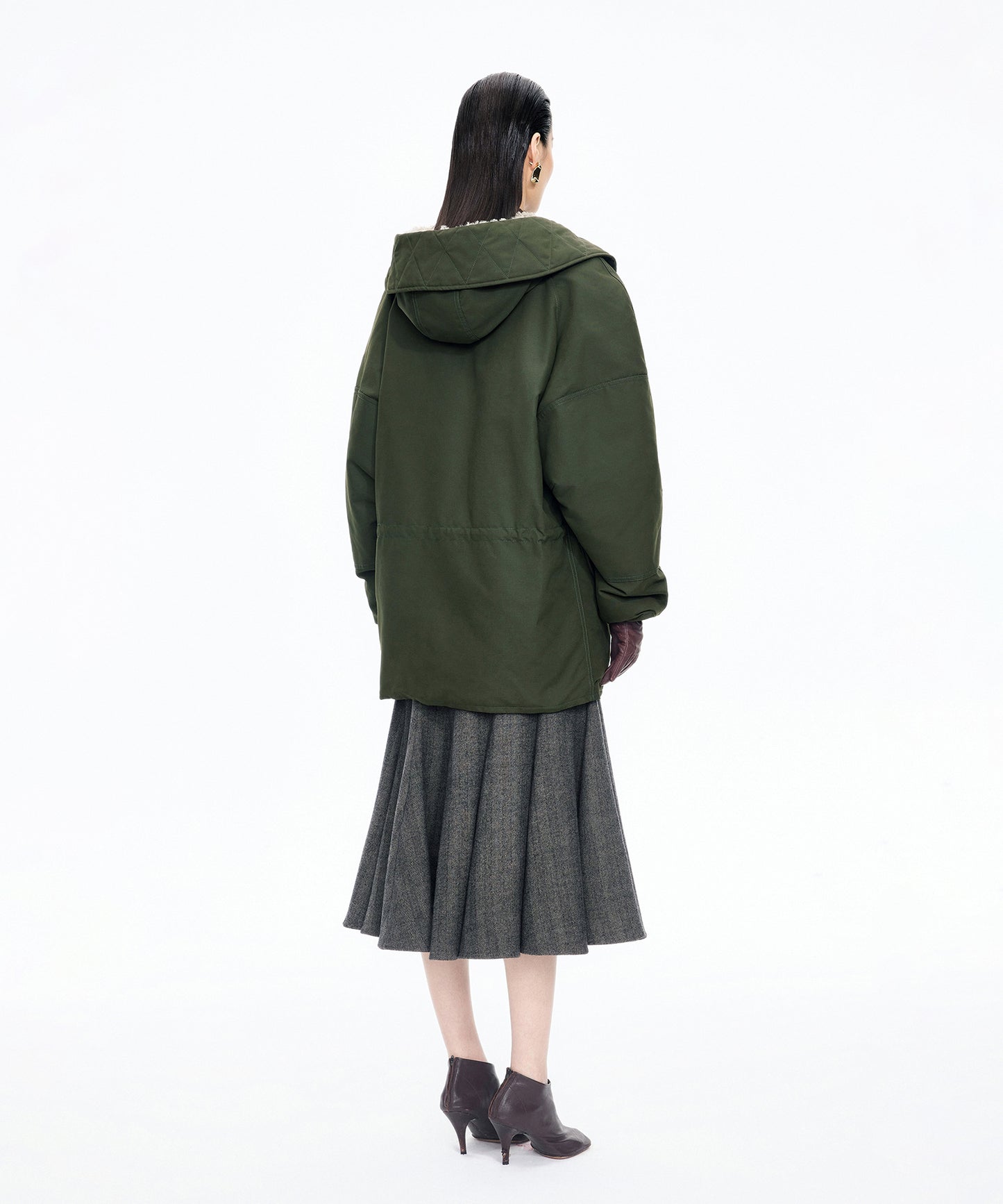 Military-inspired Down Coat