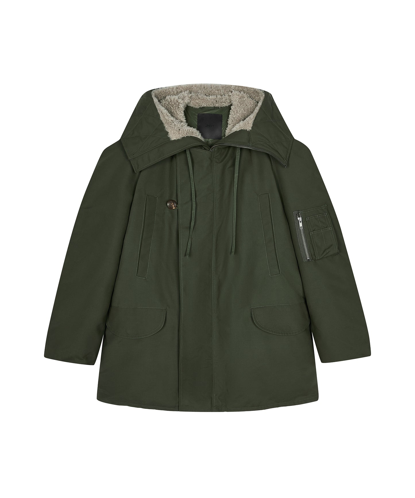 Military-inspired Down Coat