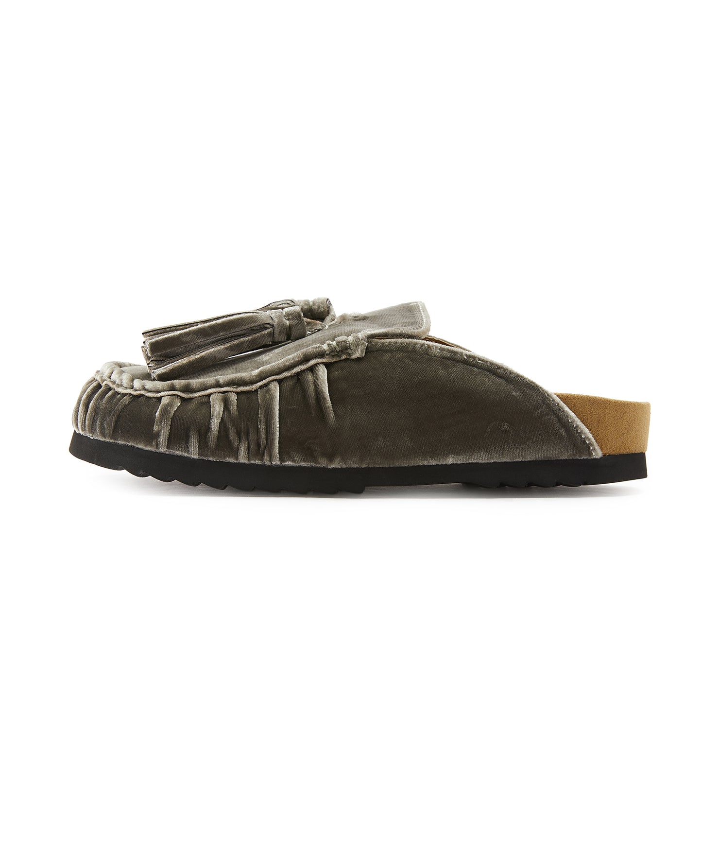 Tassel Velvet Slip-Ons