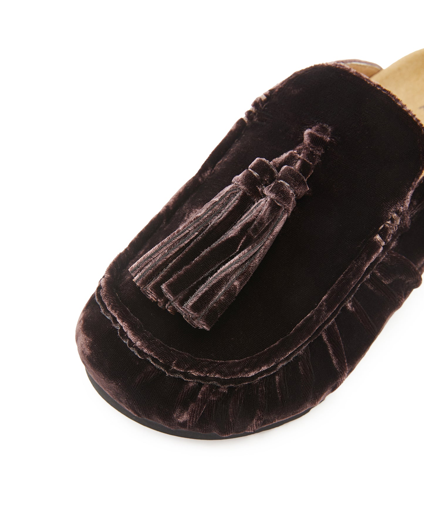 Tassel Velvet Slip-Ons