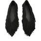 Suede Fringe Flats