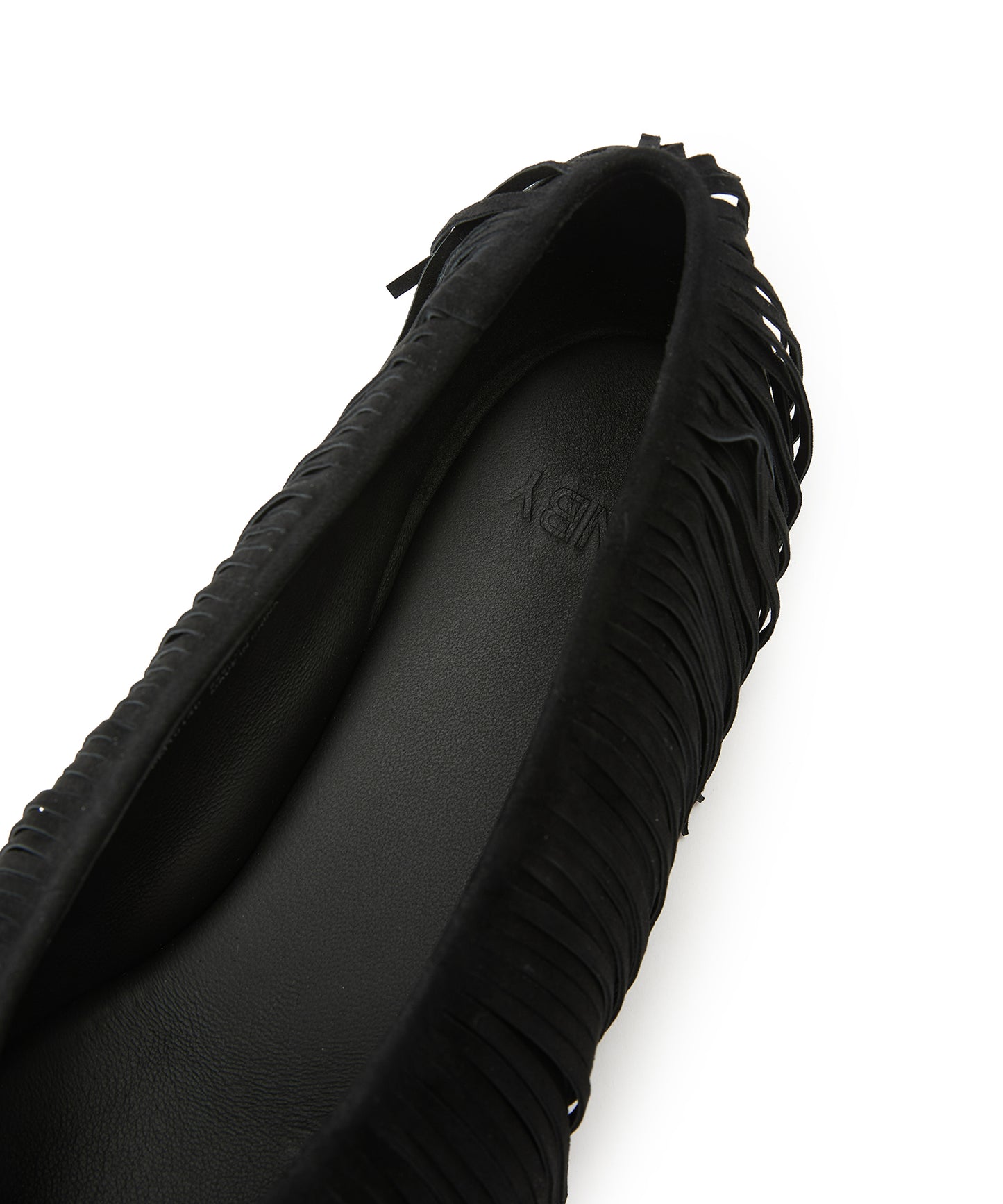 Suede Fringe Flats