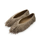 Suede Fringe Flats