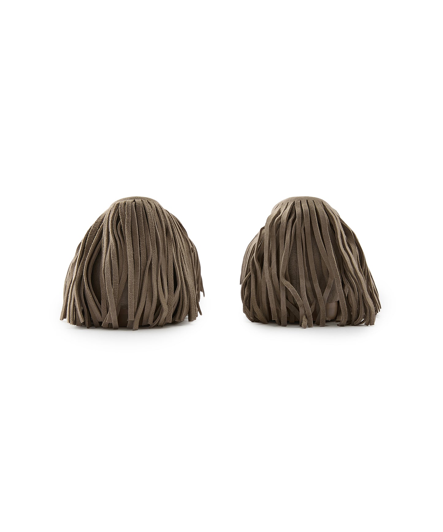 Suede Fringe Flats