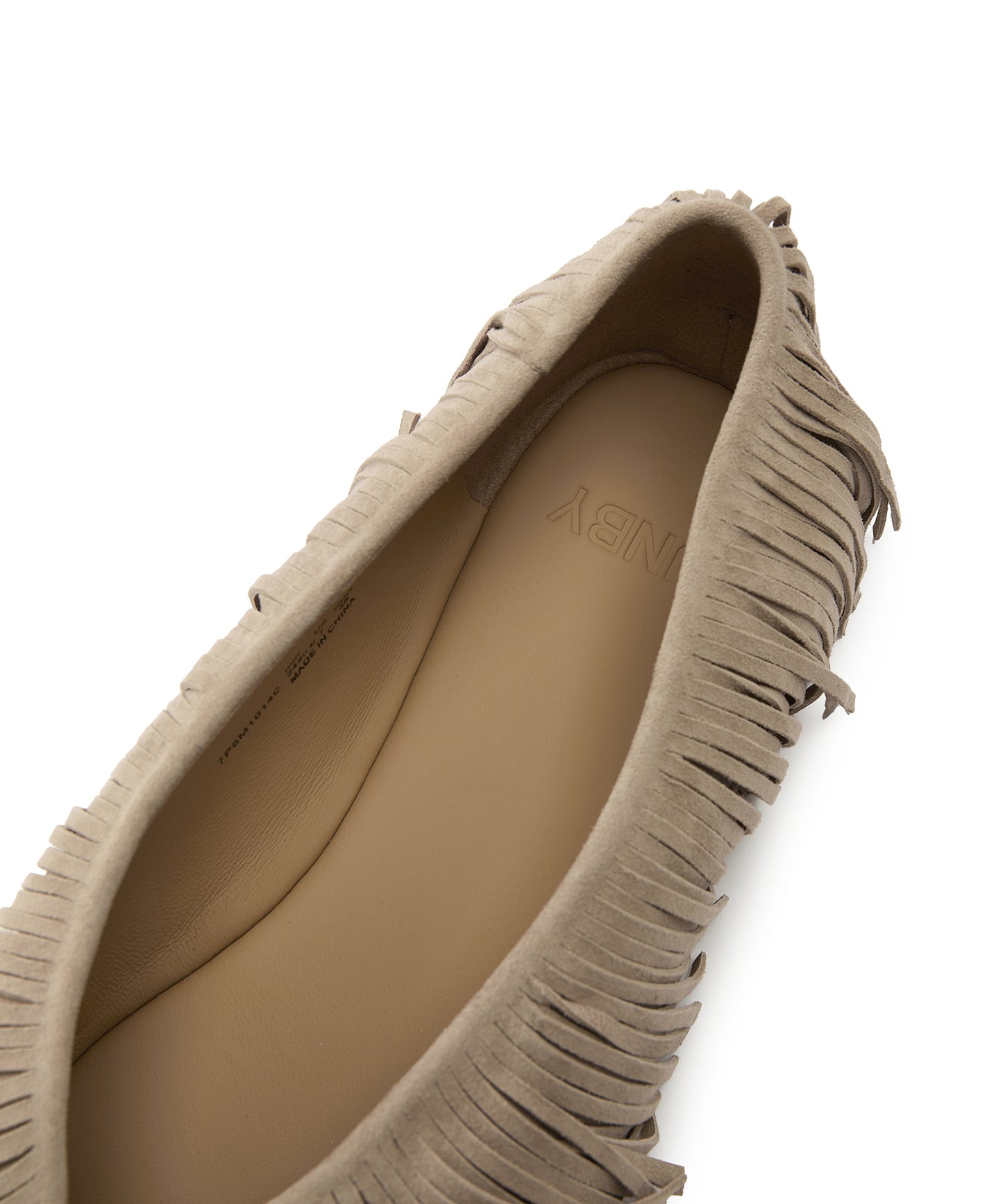 Suede Fringe Flats
