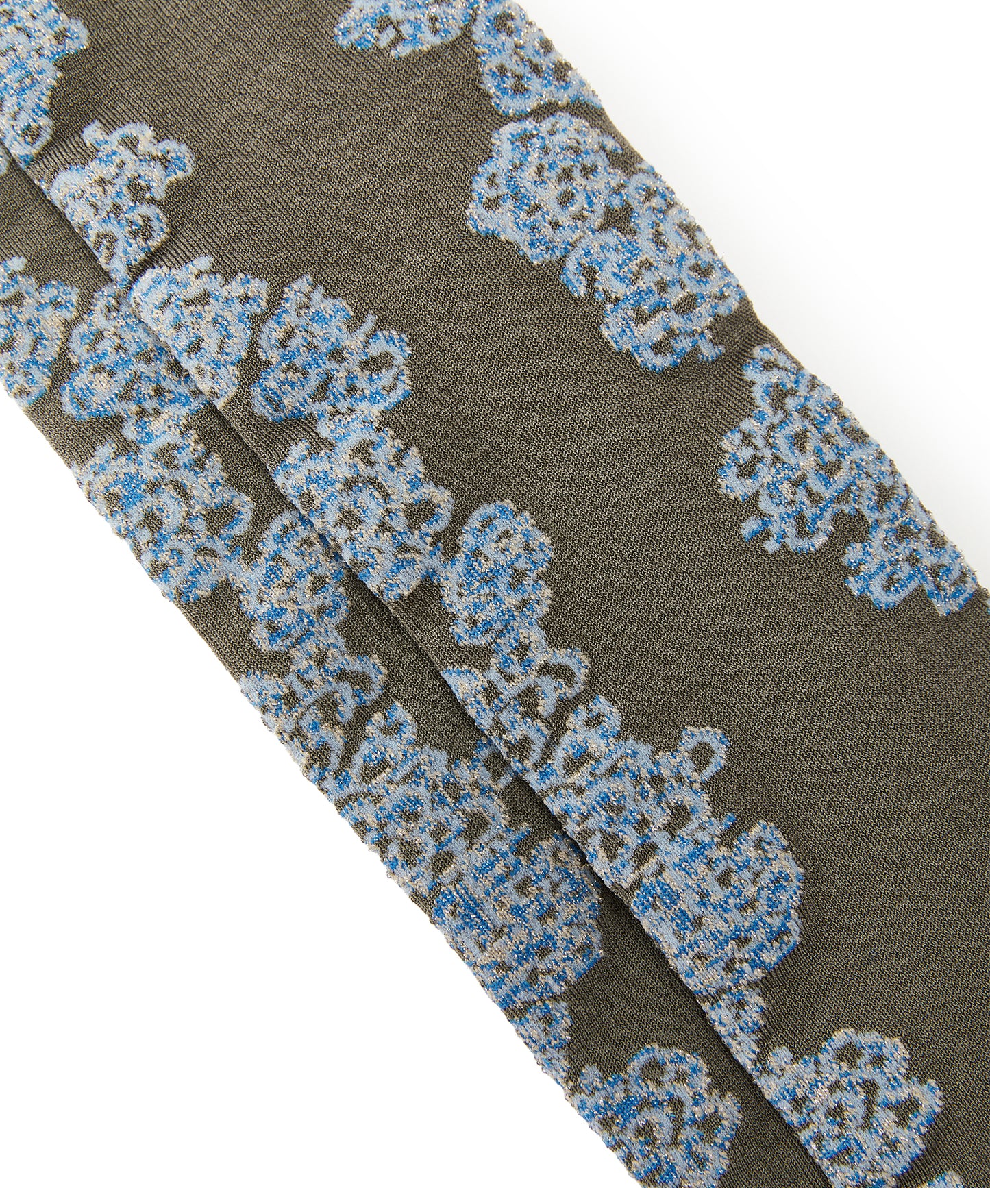 Floral Shimmer Knee Socks