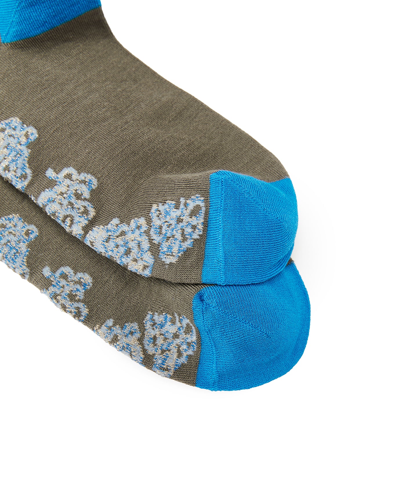 Floral Shimmer Knee Socks