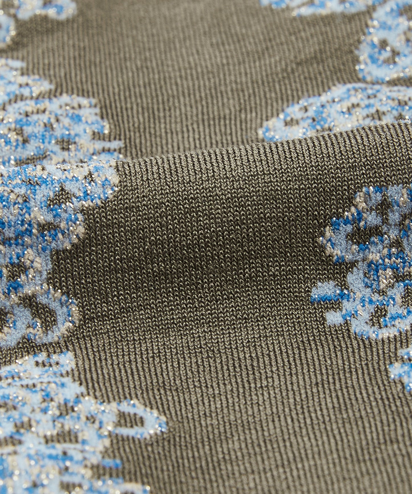 Floral Shimmer Knee Socks