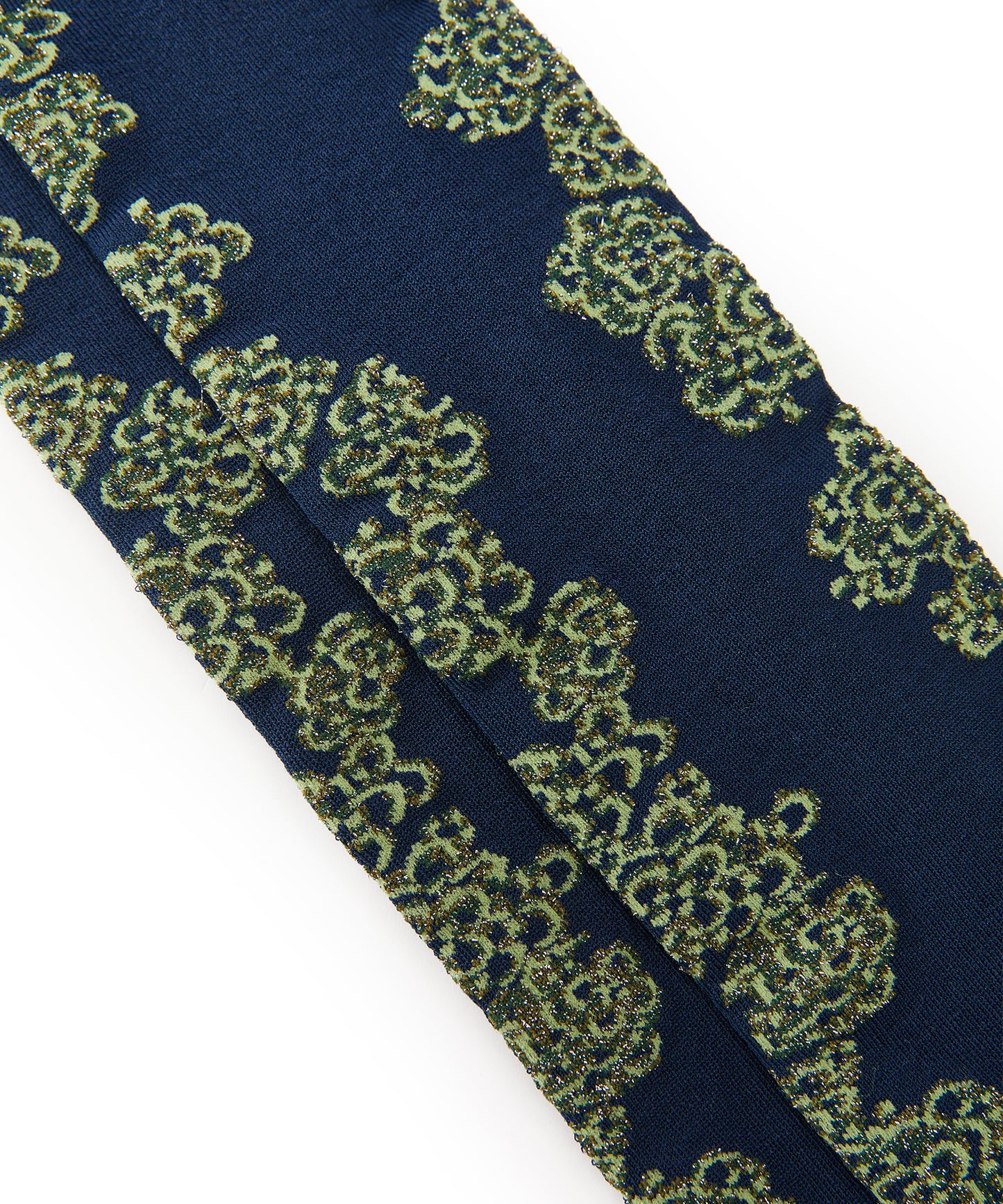 Floral Shimmer Knee Socks