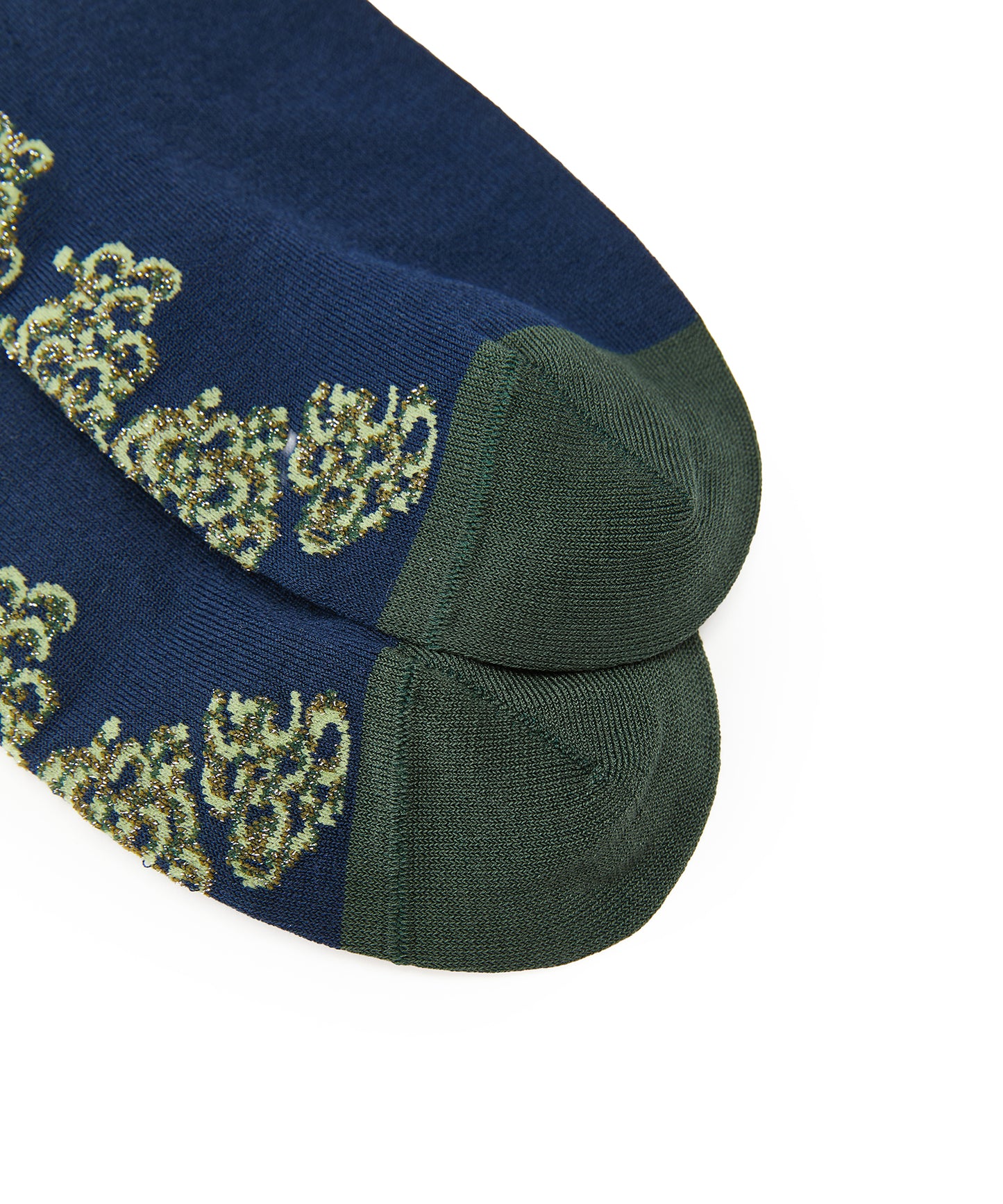 Floral Shimmer Knee Socks