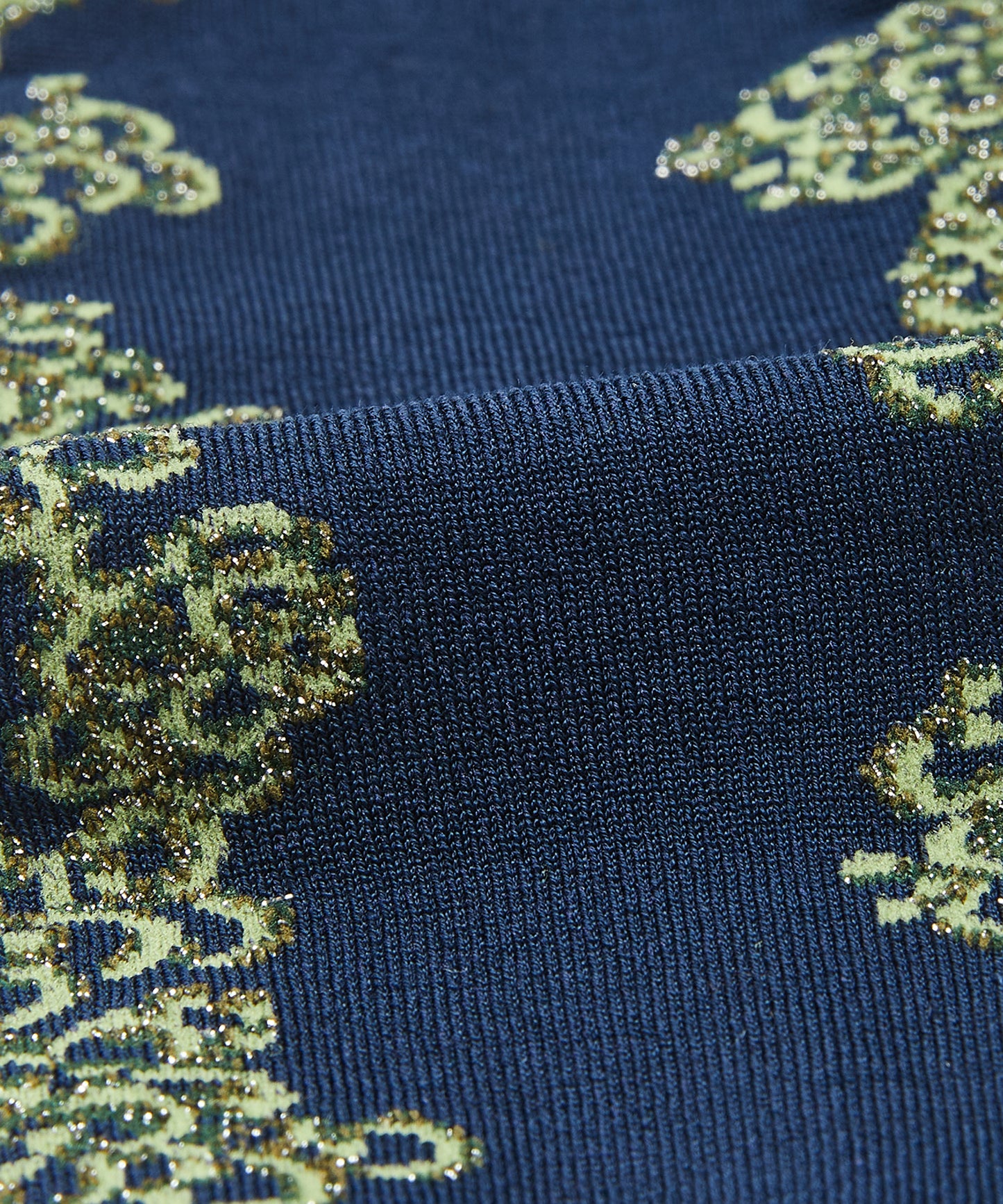 Floral Shimmer Knee Socks