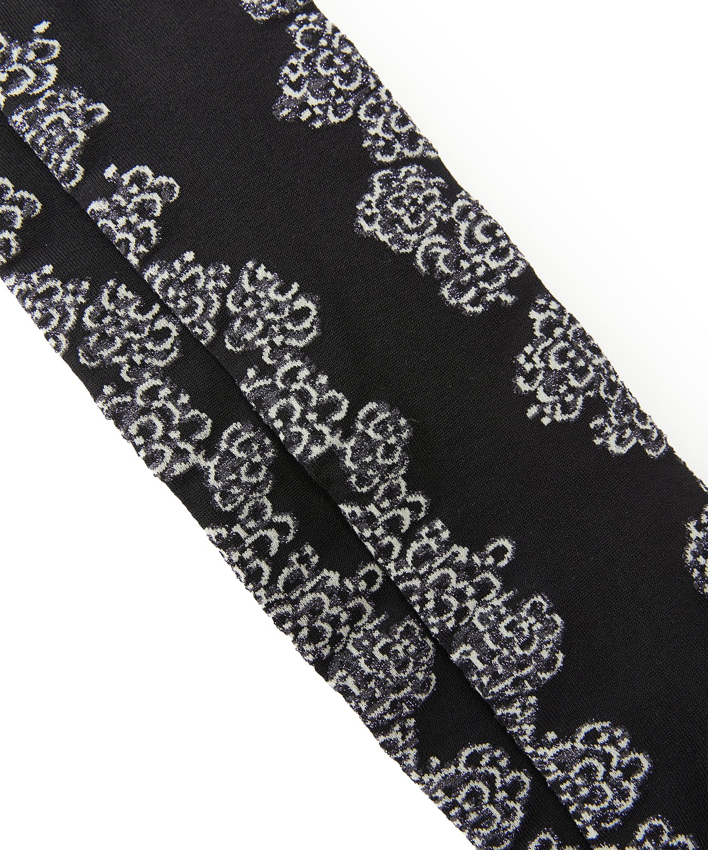 Floral Shimmer Knee Socks