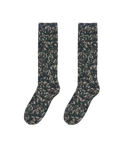 Earthy Botanical Cotton Socks