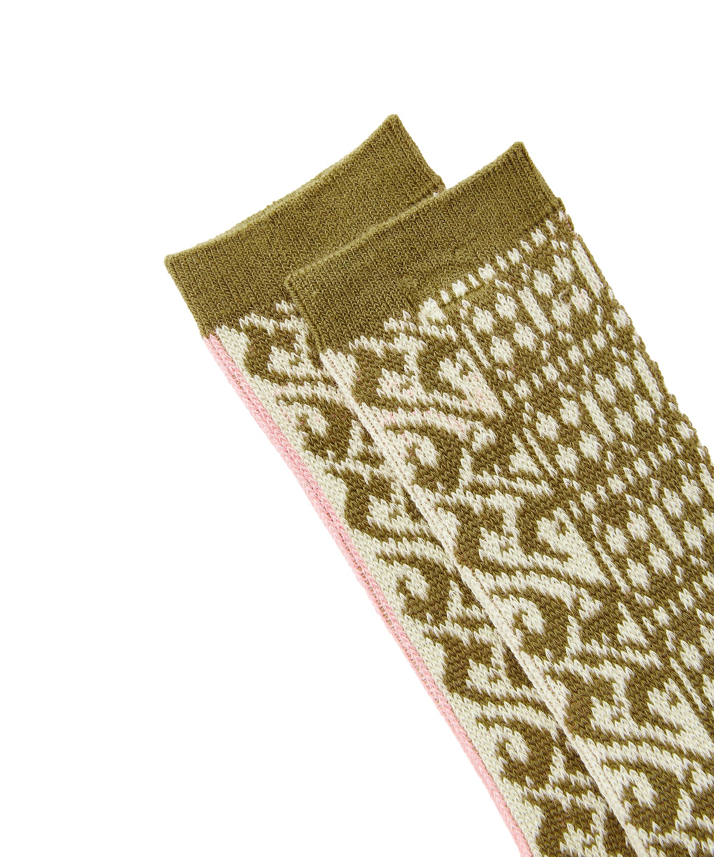 Geometric Jacquard Socks