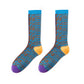 Geometric Jacquard Socks
