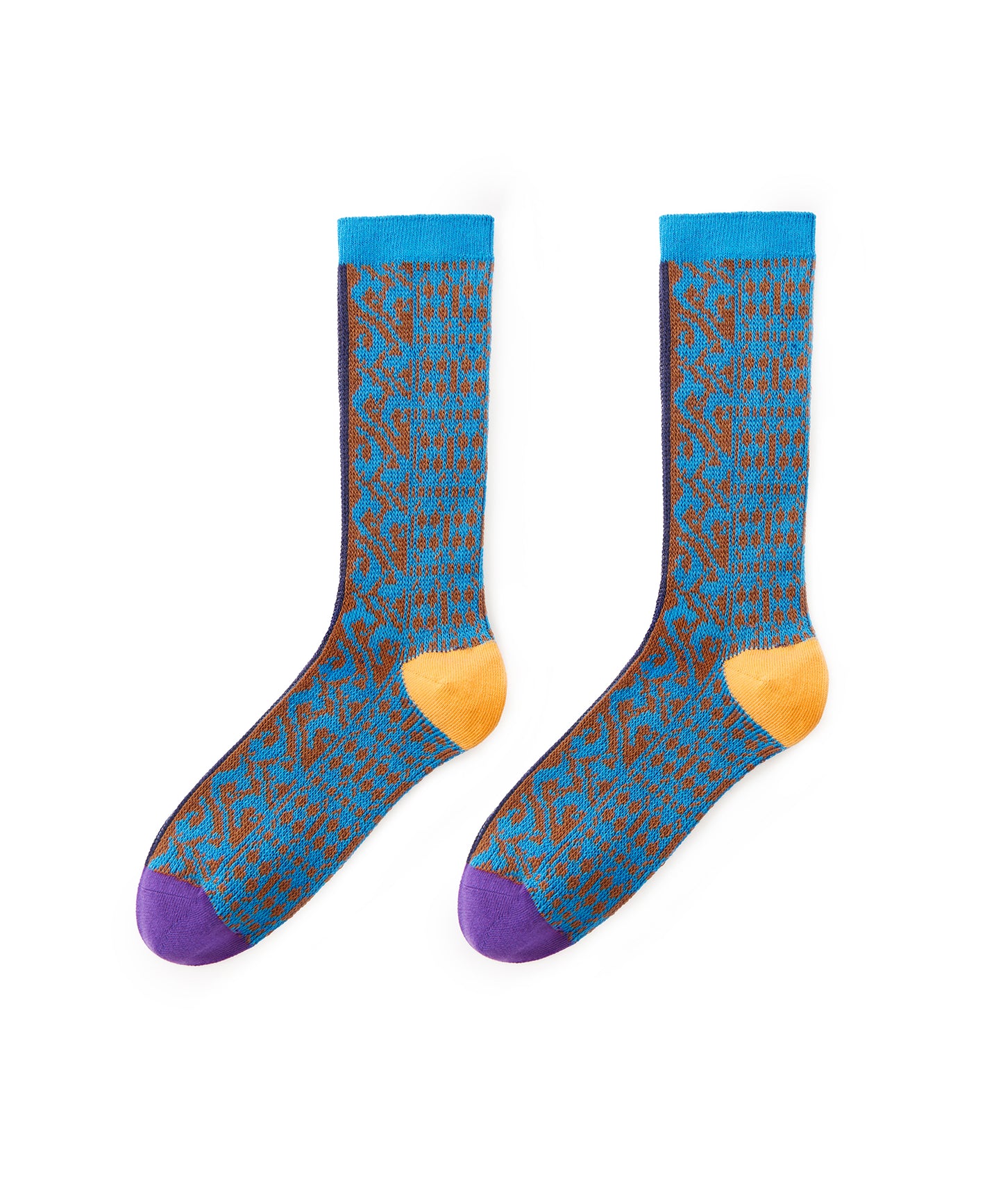 Geometric Jacquard Socks