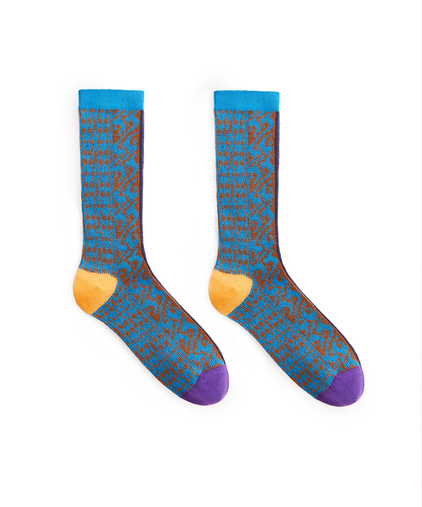 Geometric Jacquard Socks