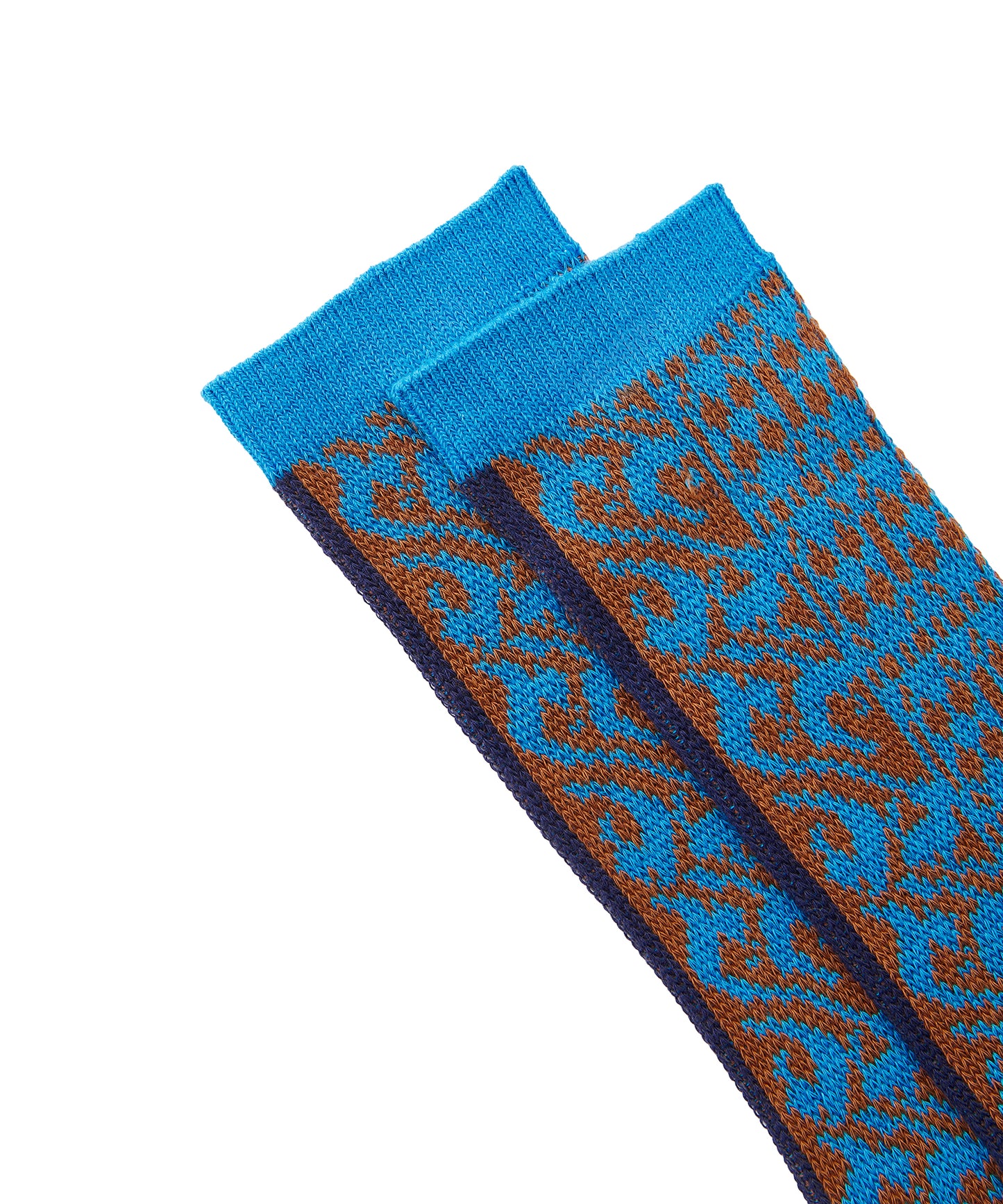 Geometric Jacquard Socks